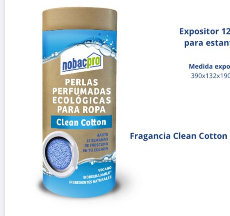 Perlas Perfumadas para Ropa - Limpieza Sostenible y Ecológica CLEAN COTTON