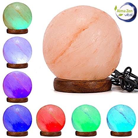 Lámpara de Sal Esfera USB - Ilumina con Calidez y Estilo - Imagen 3