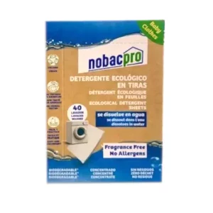 Detergente biodegradable en tiras - 40 lavados FRAGANCE FREE