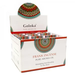 EXPOSITOR DE 12 ESENCIAS GOLOKA 10ML FRANK INCIENSE
