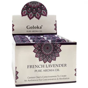 EXPOSITOR DE 12 ESENCIAS GOLOKA 10ML LAVANDA
