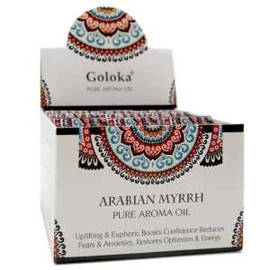 EXPOSITOR DE 12 ESENCIAS GOLOKA 10ML MIRRA
