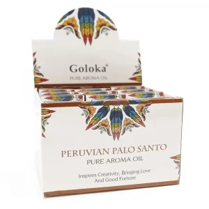 EXPOSITOR DE 12 ESENCIAS GOLOKA 10ML PALO SANTO
