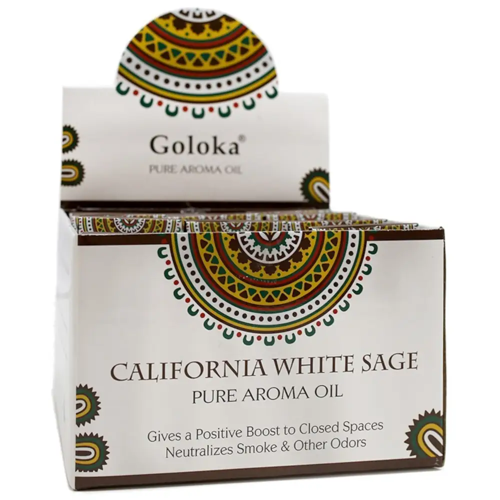 EXPOSITOR DE 12 ESENCIAS GOLOKA 10ML SALVIA
