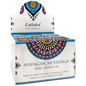 EXPOSITOR DE 12 ESENCIAS GOLOKA 10ML VAINILLA