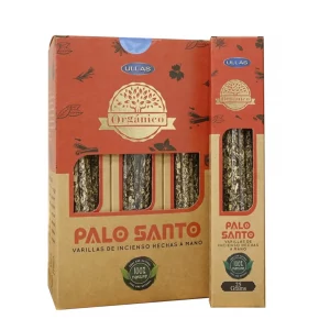 INCIENSO ORGÁNICO PALO SANTO ULLAS 25GR CAJA DE 12 UNIDADES