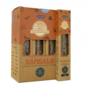 INCIENSO ORGÁNICO SANDALO ULLAS 25GR CAJA DE 12 UNIDADES