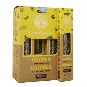INCIENSO ORGÁNICO VAINILLA ULLAS 25GR CAJA DE 12 UNIDADES