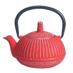 TETERA HIERRO FUNDIDA ESMALTADA 0,3L Roja