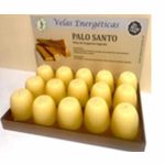 Vela energética de PALO SANTO artesana 100% vegetal