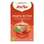 Infusión Yogi Tea Alegría de Vivir Infusión Ayurvédica de Hierbas con Albahaca, Cáscara de Naranja y Chile.