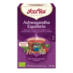 Infusión Yogi Tea Ashwagandha Equilibrio Infusión Ayurvédica de Hierbas con Ashwagandha, Acerola y Flor de la Pasión.