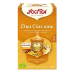 Infusión Yogi Tea Chai Cúrcuma Infusión Ayurvédica de Especias con Cúrcuma, Canela y Jengibre.