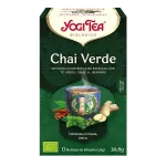 Infusión Yogi Tea Chai Verde Infusión Ayurvédica de Especias con Té verde, Canela y Jengibre.