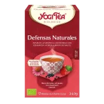 Infusión Yogi Tea Defensas Naturales Infusión Yogi Tea Defensas Naturales Infusión Ayurvédica de hierbas con equinácea, acerola y bayas de saúco.