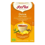Infusión Yogi Tea Detox con limón Infusión Yogi Tea Detox con limón Infusión Ayurvédica de Hierbas con Regaliz, Diente de León y Canela.