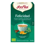 Infusión Yogi Tea Felicidad Infusión Yogi Tea Felicidad Infusión Ayurvédica de Hierbas con Canela, Lúpulo y Cáscara de Naranja.