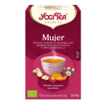 Infusión Yogi Tea Mujer Infusión Ayurvédica de Hierbas con Jengibre, cáscara de Naranja y Flores de Manzanilla.
