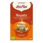 Infusión Yogi Tea Regaliz Infusión Ayurvédica de Especias con Regaliz, Cáscara de Naranja y Cardamomo.