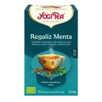 Infusión Yogi Tea Regaliz y Menta Infusión Ayurvédica de Especias con Regaliz, Menta Piperita y Cardamomo.