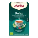 Infusión Yogi Tea Relax Infusión Ayurvédica de Hierbas con Flores de Tila, Flores de Manzanilla y Rosa canina.