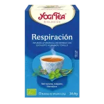 Infusión Yogi Tea Respiración Infusión Ayurvédica de Hierbas con Eucalipto, Albahaca y Tomillo.