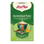 Infusión Yogi Tea Serenidad Tulsi Infusión Ayurvédica de Hierbas con Tulsi, Regaliz y Naranaja.