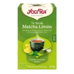 Infusión Yogi Tea Té verde Matcha Limón Infusión Ayurvédica de Té Verde con Matcha, hierba limón y lima.