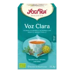 Infusión Yogi Tea Voz Clara Infusión Ayurvédica de Hierbas con Regaliz, Hinojo y Tomillo.